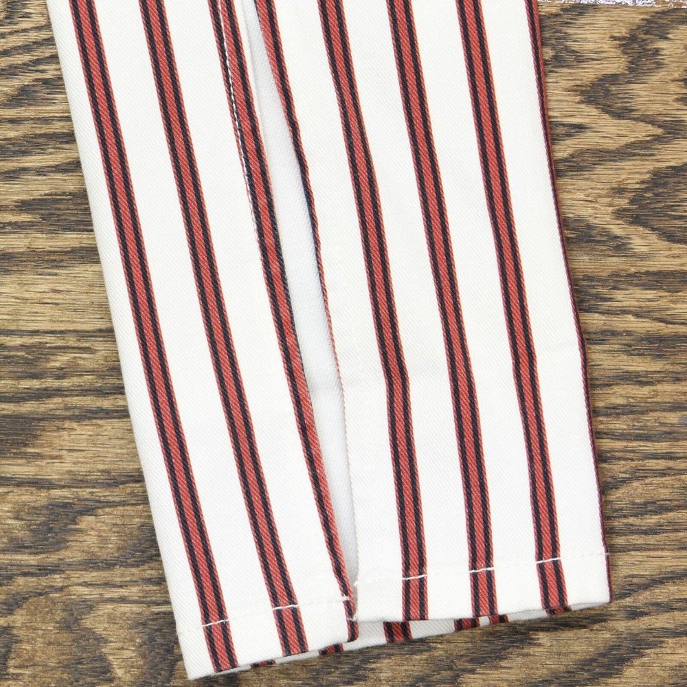 NWT WeWoreWhat Women's Stiletto Stripe High Waist Skinny Jeans 25 Ivory Rocker - Picture 4 of 7